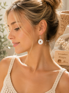 Aretes a crochet